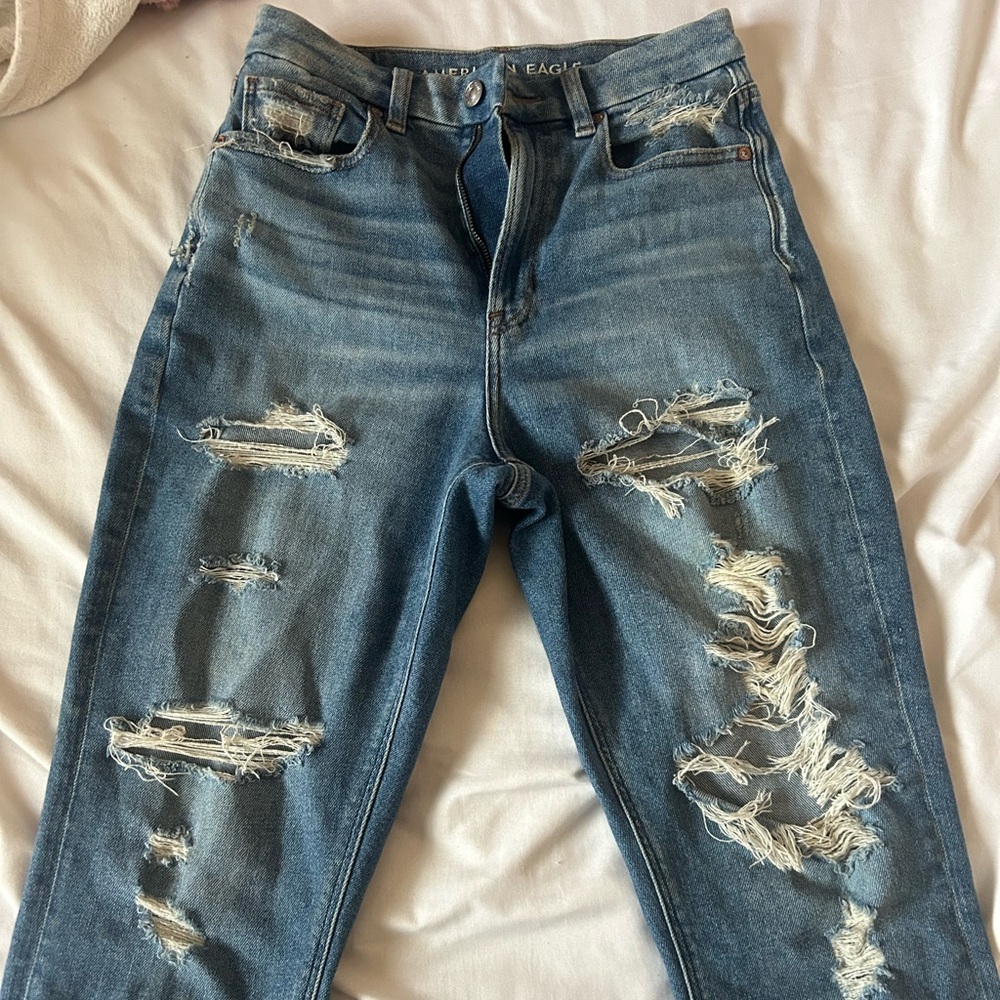 American Eagle Blue Ripped Jeans
